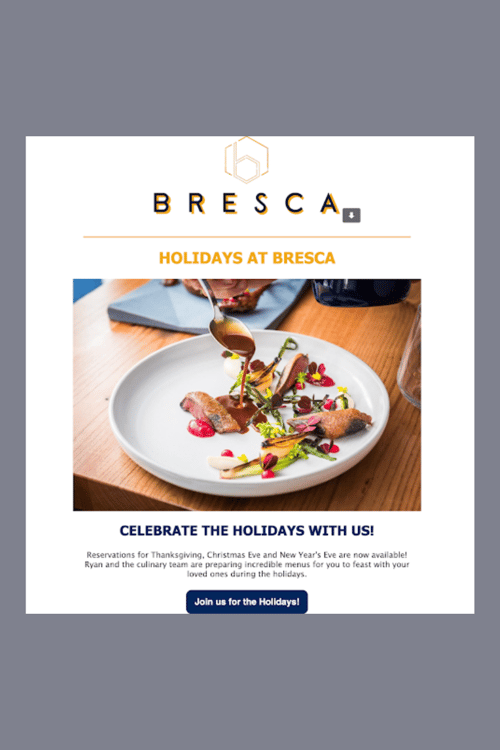 Bresca-Email Promotion