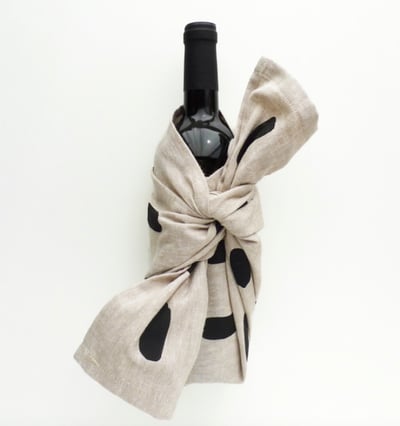 Wine Bottle Cotton and Flax