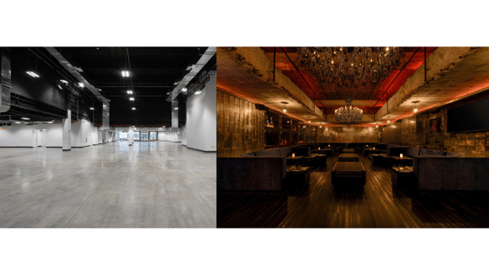 blank canvas versus themed venue