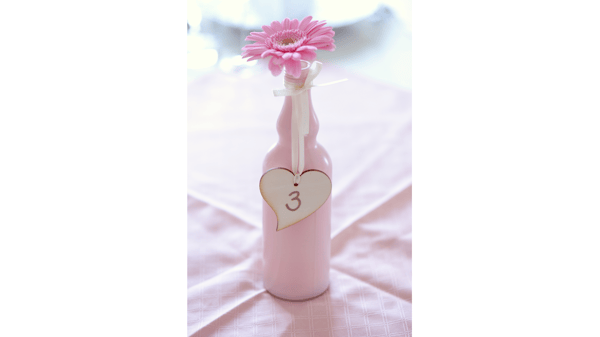 wine bottle table number