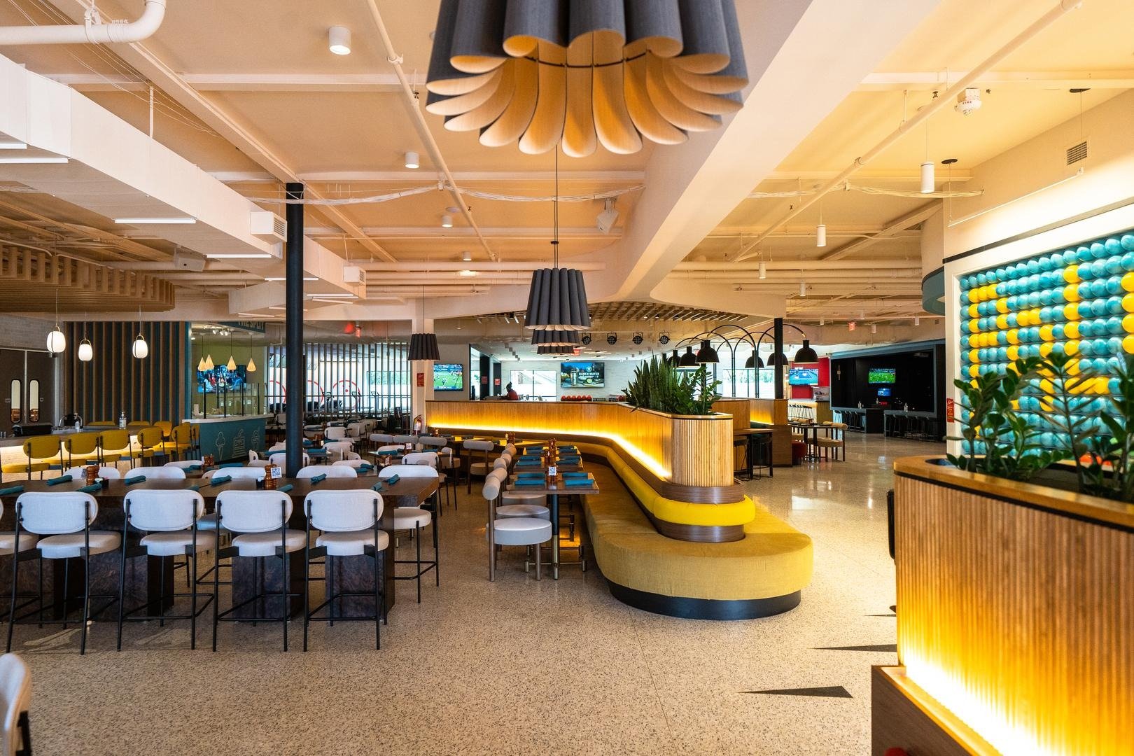 Interior of Houston, TX’s Palace Social
