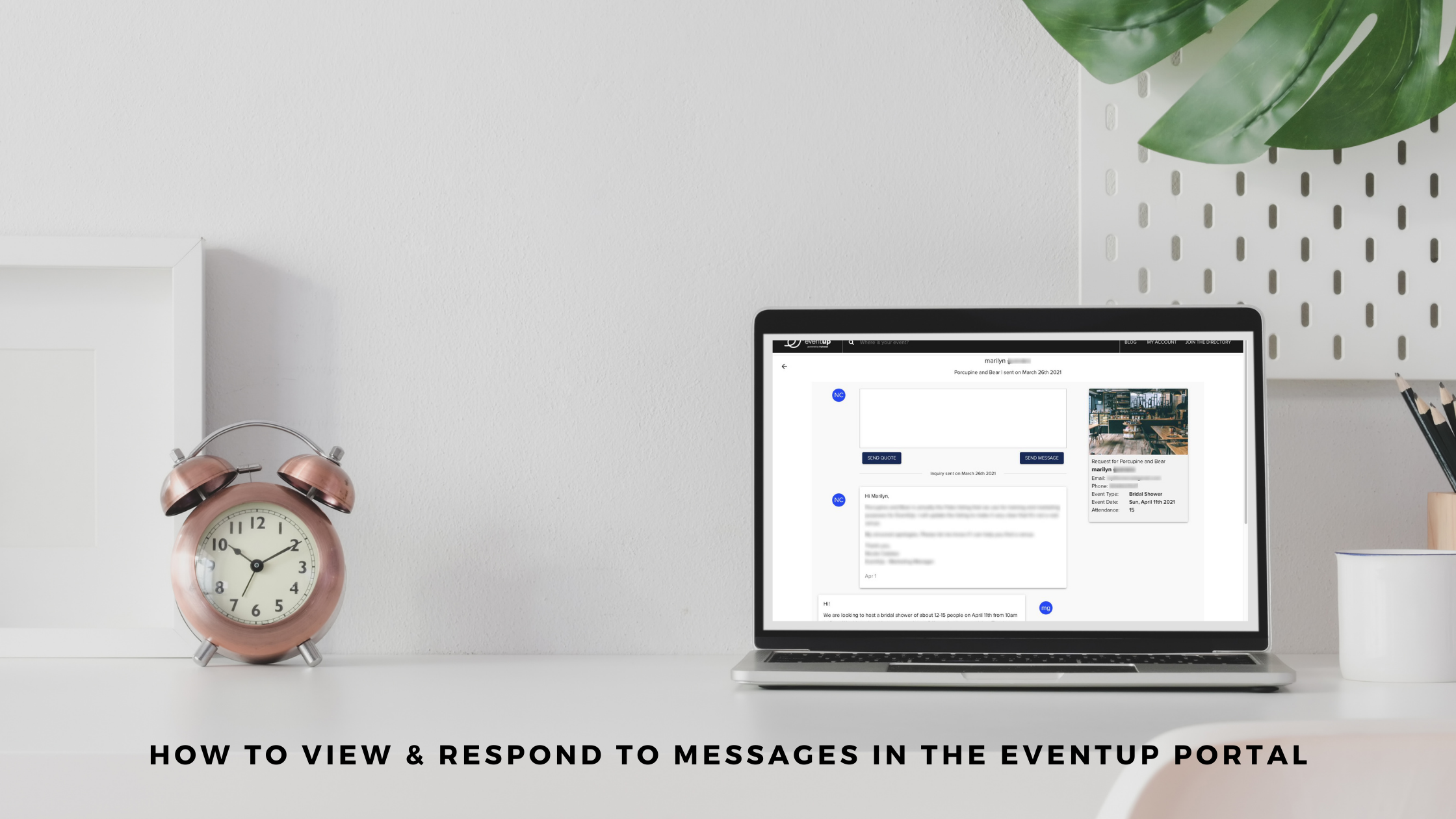 How To View & Respond To Messages In The EventUp Portal